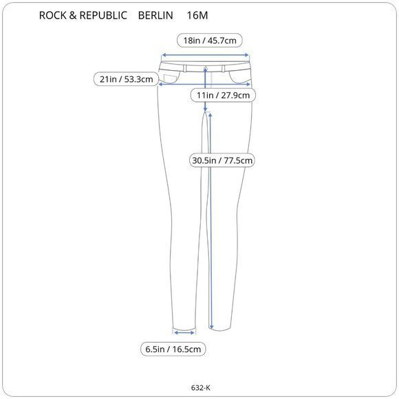 Rock & Republic‎ Berlin Skinny Slim Jeans Purple Coated 16 16M - Picture 3 of 9